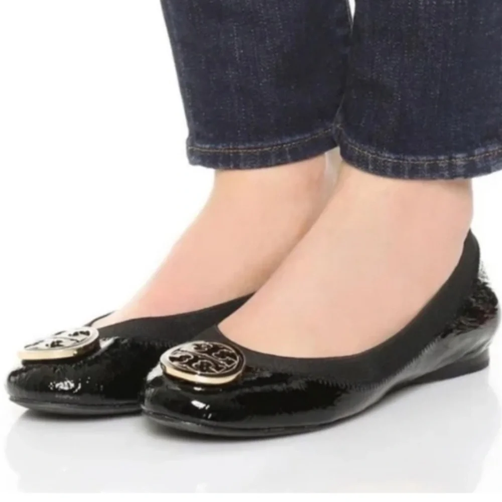 EUC Tory Burch Patent Leather Caroline Ballet flats